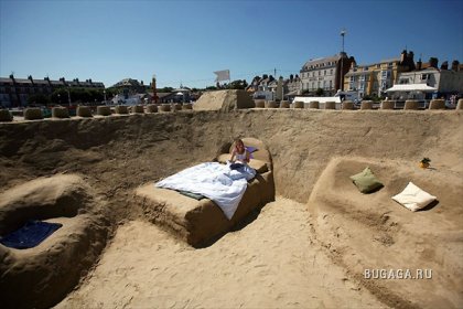 В Британии открылся первый в мире отель из песка