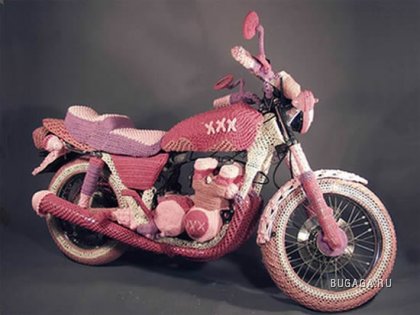 Вязаный мотоцикл от бабушки ;)