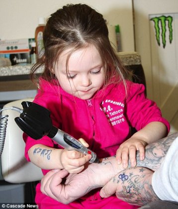 Самая маленькая татуировщица в мире