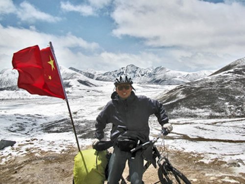 Китаец пересек всю Евразию на велосипеде