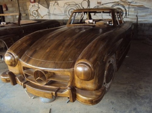 Деревянный Mercedes-Benz 300SL 1955