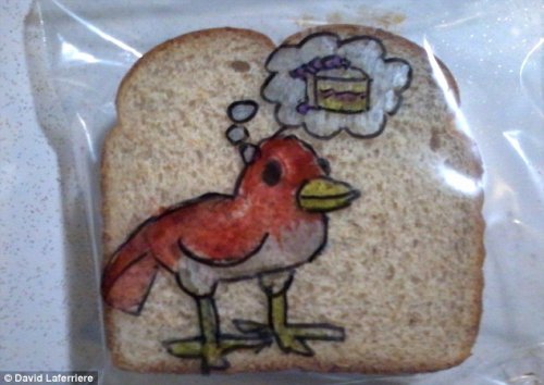 Рисунки на упаковках для сэндвичей (11 фото)