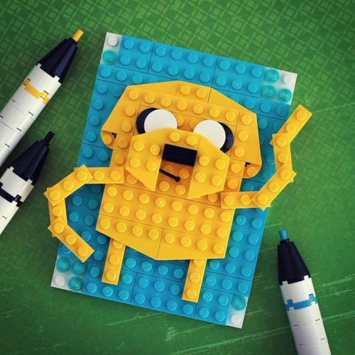 Известные персонажи в Lego-портретах Крисах Маквея (10 фото)