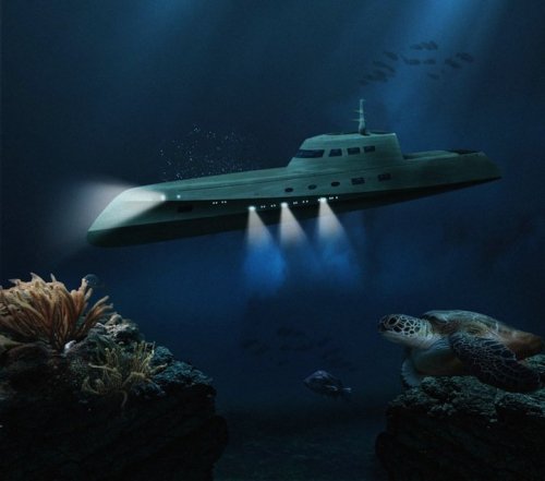 Подводный мини-отель для романтиков (6 фото)