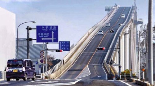 Мост Ешима Охаси в японском городе Мацуэ (6 фото + видео)