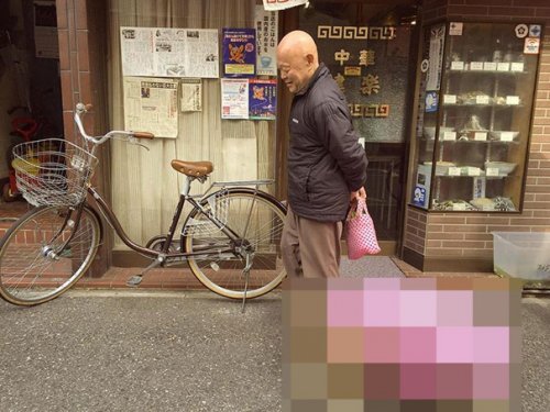 Самый терпеливый человек на свете гуляет со своим питомцем по улицам Токио (4 фото)