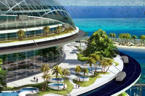 Уникальный эко-остров будущего Grand Cancun (13 фото)
