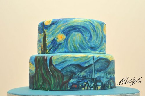Знаменитые картины на тортах (6 фото)