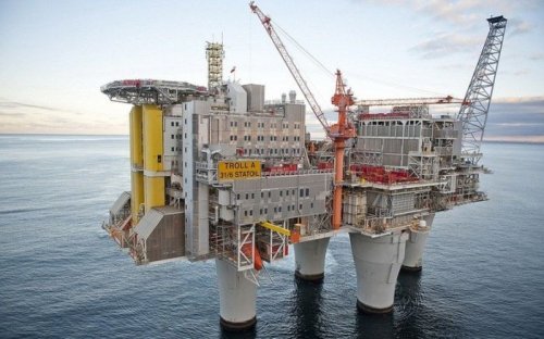 Нефтяная платформа "Тролль-А" в Норвегии (4 фото)