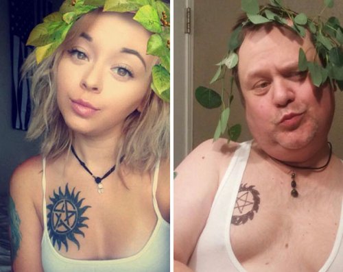 В Instagram отца-пародиста вдвое больше подписчиков, чем у дочери, которую он троллит (12 фото)