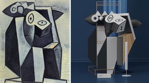 Картины Пабло Пикасо, изображённые в виде скульптур (7 фото)