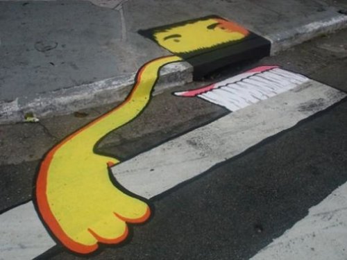 Стрит-арт художники украшают скучные городские улицы, превращая обычные объекты в искусство (33 фото)