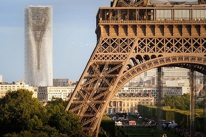 Проект компании MAD Architects позволит превратить уродливую парижскую башню в гигантское зеркало городского масштаба (5 фото + видео)