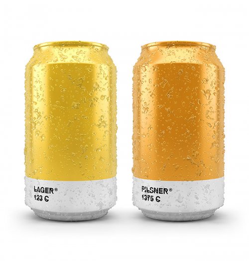 Этикетки на пивные банки и бутылки с оттенками Pantone, соответствующими сорту пива (11 фото)