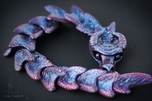 Украшения из полимерной глины от VanillamaArt для тех, кто всегда мечтал приручить дракона (13 фото)