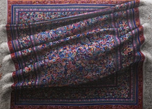 На первый взгляд может показаться, что это фотографии ковров, однако на самом деле это гиперреалистичные картины Антонио Сантина (12 фото)