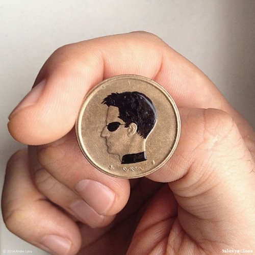 Портреты на монетах: необычный проект Андре Леви (19 фото)