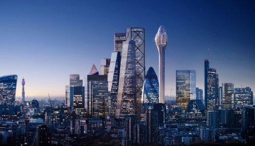 В Лондоне собираются строить новый небоскрёб, и он будет похож на тюльпан (7 фото)