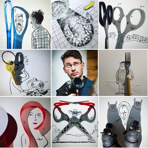 Флешмоб #artvsartist: художники в Instagram делятся своими фотографиями в окружении собственных работ (10 фото)