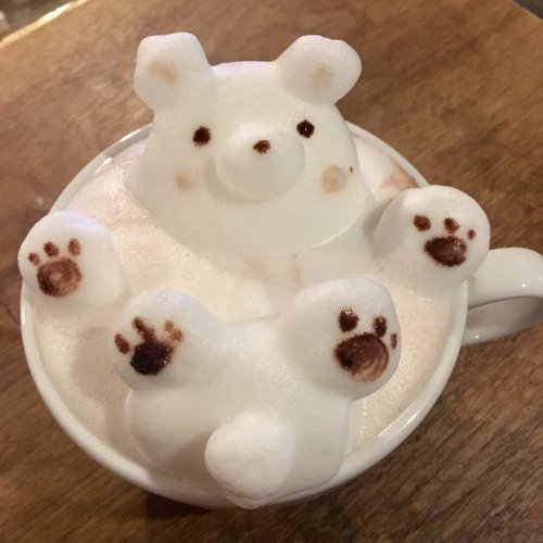 Токийское кафе, где вам сделают потрясающий кофе с 2D и 3D рисунком на ваш выбор (25 фото)