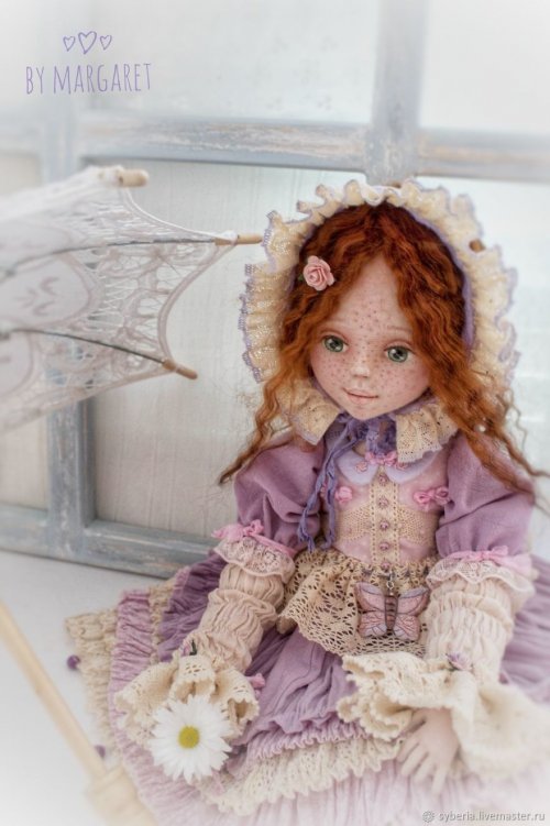 "Живые" текстильные коллекционные куклы от подмосковной художницы (8 фото)
