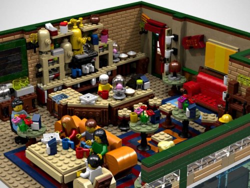 Знаменитая кофейня Central Perk из сериала "Друзья", воссозданная из LEGO (6 фото)