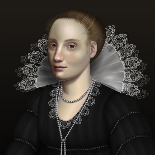 UI-инженер создаёт портреты в стиле барокко с помощью HTML и CSS (4 фото)