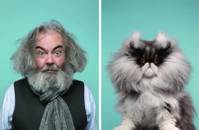 Фотограф запечатлел хозяев со своими кошками, показав их невероятное сходство (8 фото)