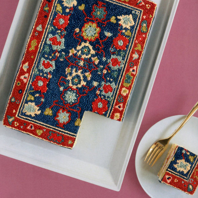Кондитер из Лос-Анджелеса испекла торт, вдохновлённый персидским ковром (7 фото)
