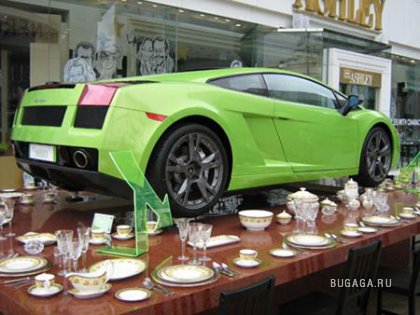 Китайский фарфор выдерживает Lamborghini (ФОТО)