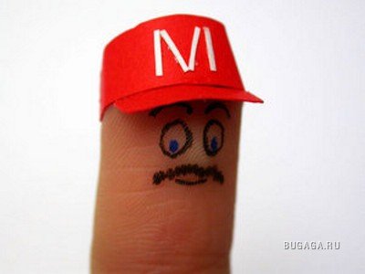 Забавные пальцы - отличный креатив :)