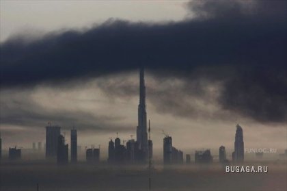 Сильный пожар в городе Дубай