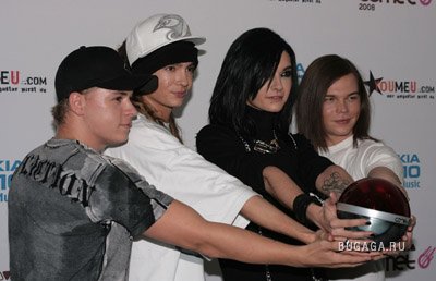 Tokio Hotel на Comet 2008 в Германии