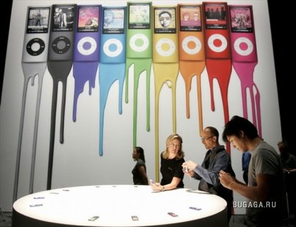 Глава компании Apple Стив Джобс (Steve Jobs) представил iPod Nano и iPod Touch нового поколения