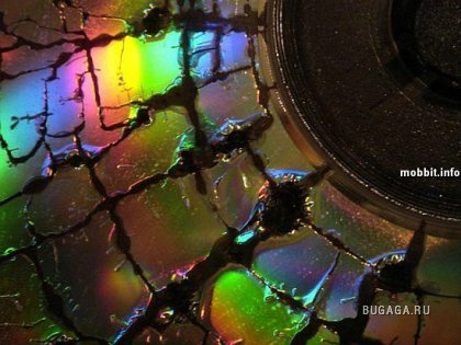 CD-диск в микроволновке