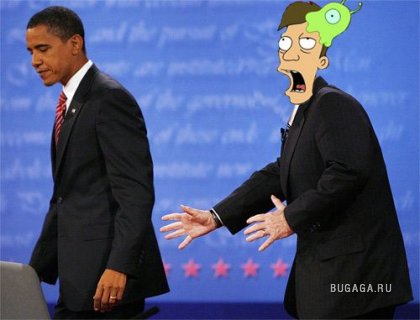 Полит-фотожаба на МакКейна и Обаму