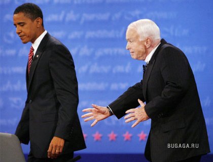 Полит-фотожаба на МакКейна и Обаму