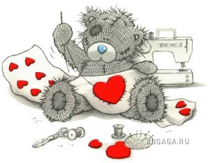 Валентинки от мишки Тедди