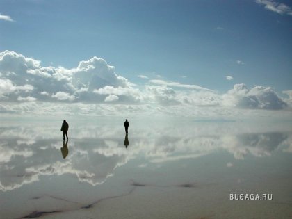 Солончак Уюни - самое большое зеркало в мире