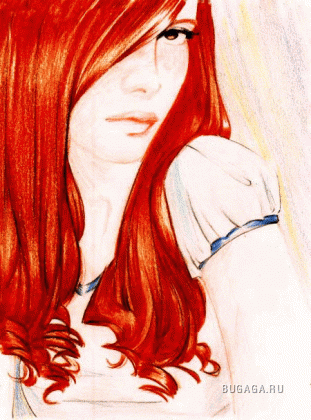 рыжие волосы - это красиво и ярко...