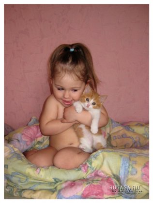 Дети и кошки от Инги Рескаленко