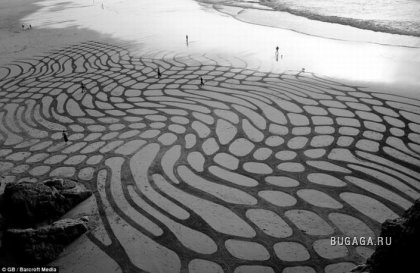 Рисунки на песке от Andres Amador