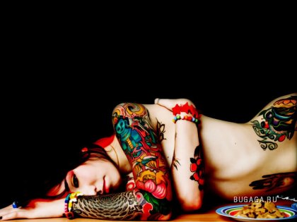 Красивые девушки + красивые татуировки