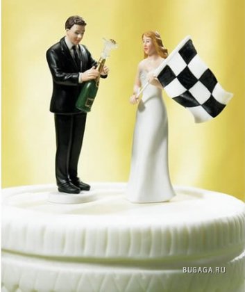 Смешные фигурки на свадебный торт!