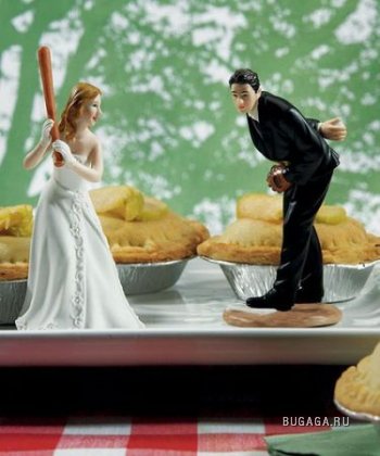 Смешные фигурки на свадебный торт!