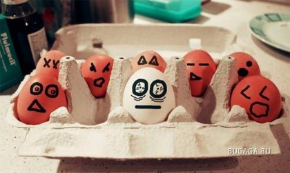 39 креативно раскрашенных яиц