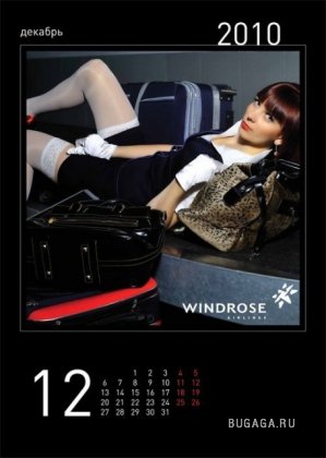 Сексуальные стюардессы в календаре на 2010 год