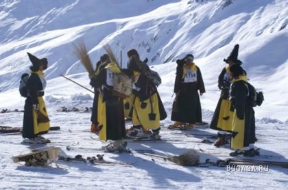 Ведьмы на лыжах в Швейцарии