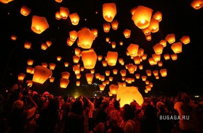 Тайвань зажигает в день весенних фонариков