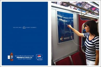 Креативная реклама в метро